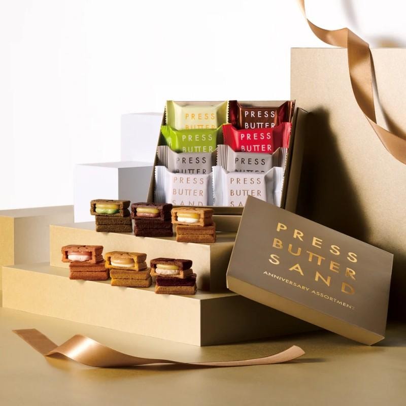 【日本直邮】 日本 press butter sand 周年限定 8种口味黄油饼干精选礼盒 8枚装
