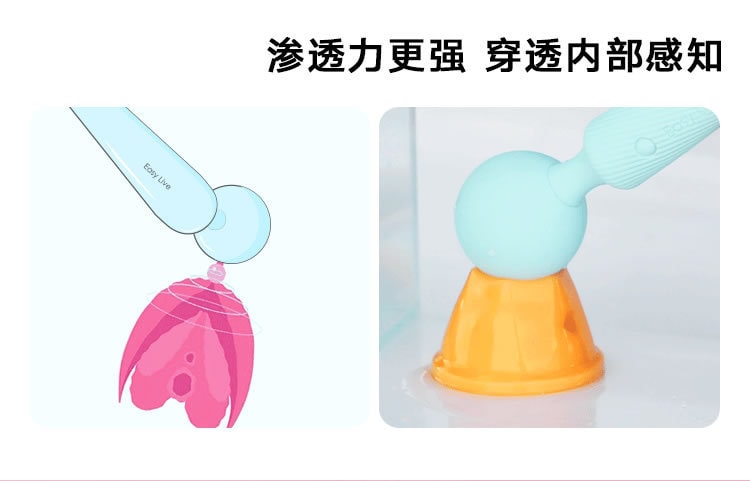 【中国直邮】Easy Live甜筒少女强震棒 粉色