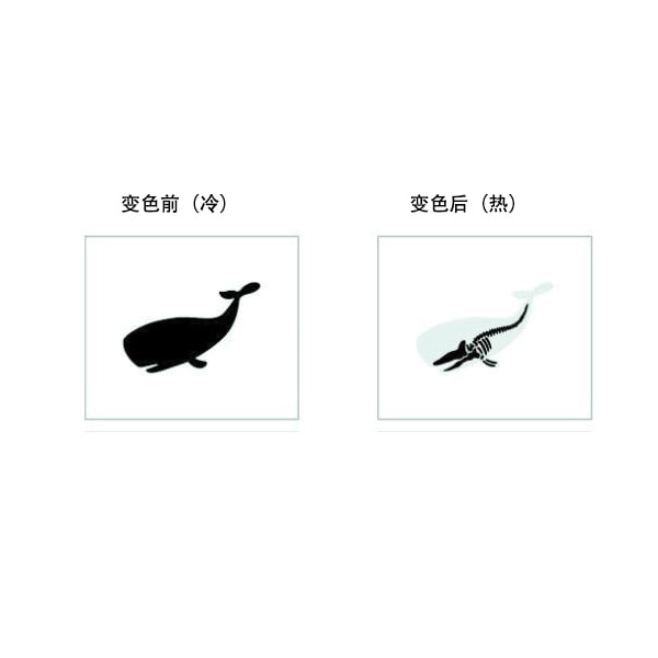 台湾 沅澄科技 感温环保变色饮料提袋 #鲸鱼胚布色
