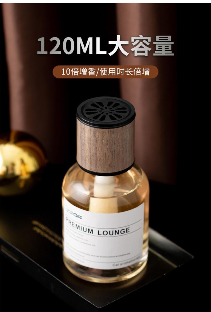 【中國直郵】 左赫 車上香薰香水 高級擺飾香氛持久淡香 蜜桃烏龍120ml/瓶