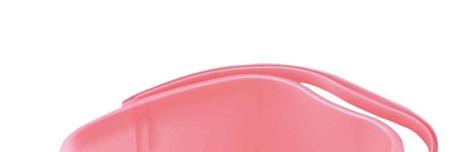 日本INOMATA 手提泡腳桶足浴桶 #粉紅色 1件入【顆粒按摩】