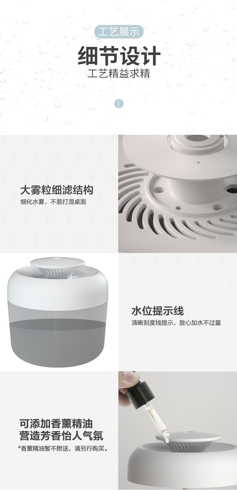 中國直效郵件 Coopever 2.4L高容量噴霧器加濕器 奈米細霧 七彩夜燈 粉紅色