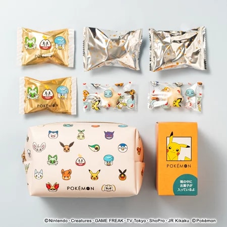 【日本直邮】POKEMON宝可梦联名情人节限定巧克力礼盒 化妆包礼盒 6枚入