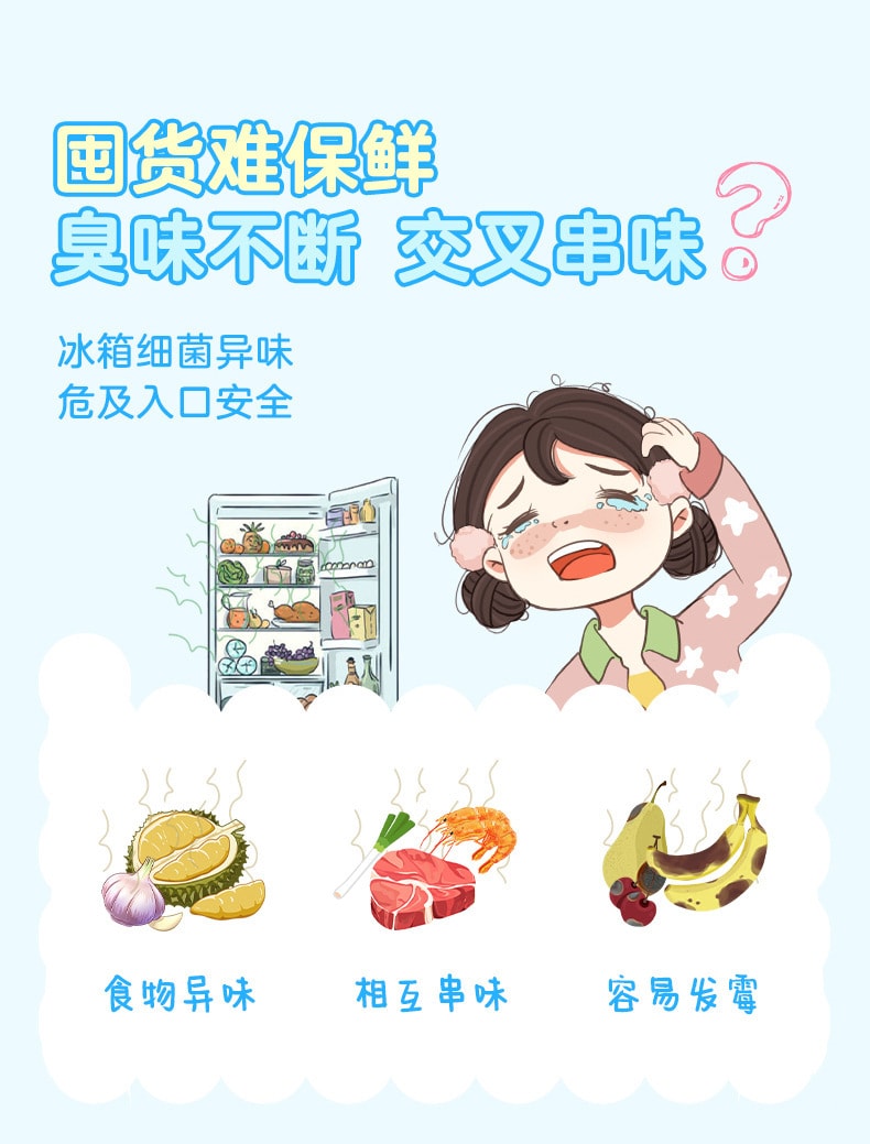 【中国直邮】天虹  三丽鸥联名款冰箱除味剂大耳狗冰箱除味盒  160g/盒