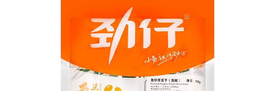 華文食品 勁仔厚豆乾 泡椒味 108g
