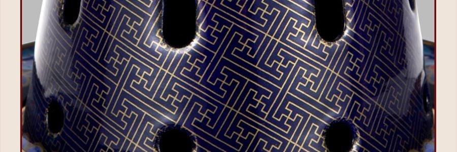 景泰藍單人銅鍋火鍋 琺瑯彩火鍋涮鍋 北京火鍋銅鍋涮肉 藍色