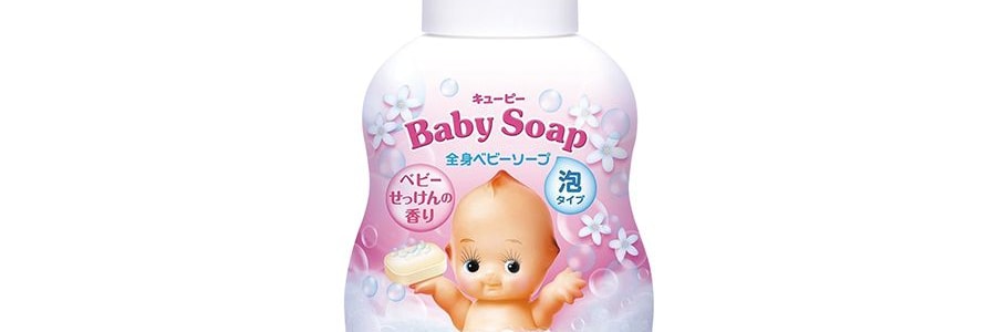 日本COW牛乳石鹼共進社 丘比嬰兒全身泡泡寶寶沐浴乳 #微香型 400ml