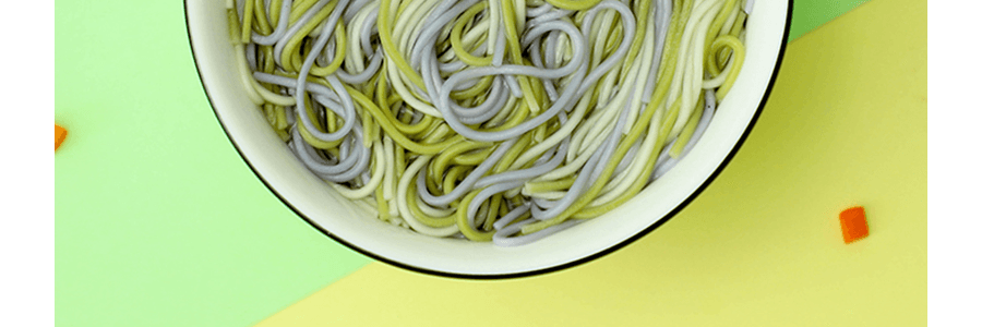 穀媽咪 營養強化7:1多彩蔬菜麵 鈣鐵鋅無添加鹽兒童麵小麵條 280g