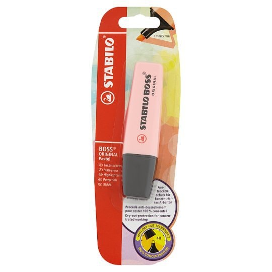 STABILO Boss Original Pastel Highlighter (Pink) 1pcs