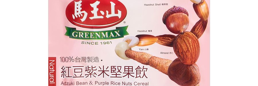 台灣馬玉山 紅豆紫米堅果飲 12包入 360g