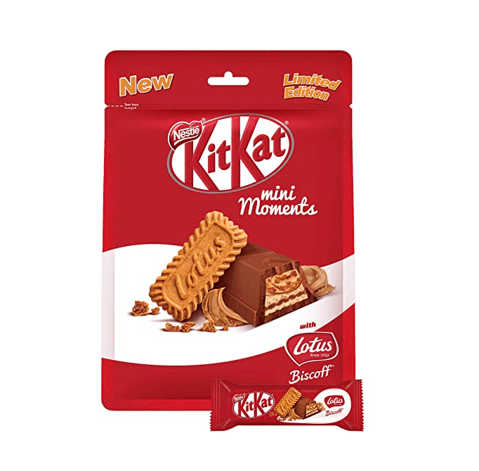 Kitkat Mini Moments with Lotus Biscoff 122.5g