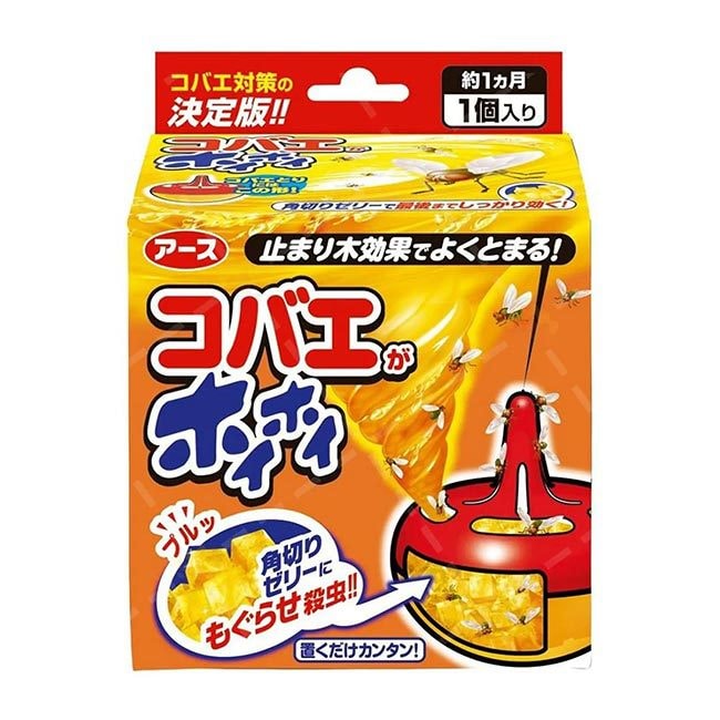 【日本直郵】EARTH 安速驅蚊殺蒼蠅餌劑 果蠅誘捕器 1個入 持續有效一個月【捕蠅神器】