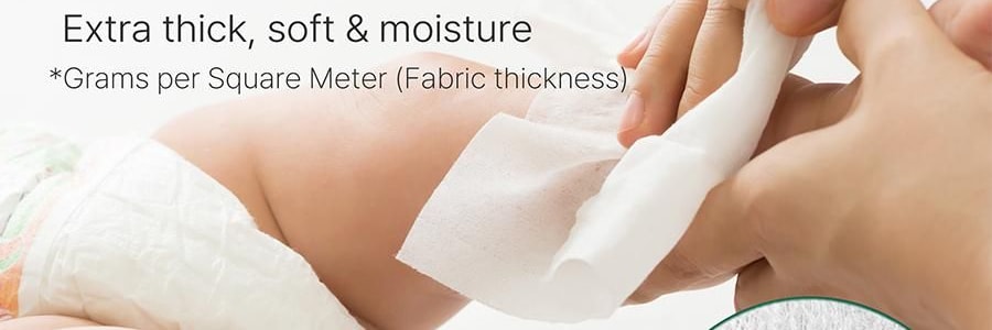 韩国BEBESUP ZERO宝宝婴儿湿巾 无刺激0岁可用 带盖 80抽*3【超值3件装】