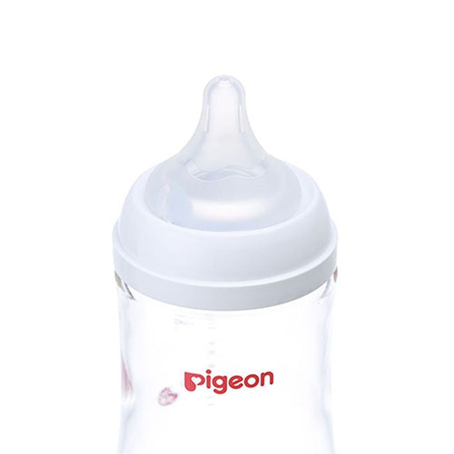 【日本直郵】PIGEON貝親 新生兒三代耐熱玻璃奶瓶160ml 寬口徑仿母乳自然實感防脹氣 普通款