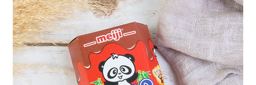 日本MEIJI明治 熊貓夾心餅乾 巧克力味 62g 包裝隨機發