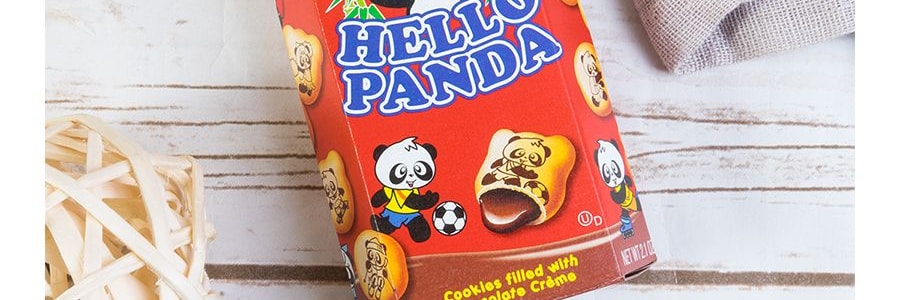 日本MEIJI明治 熊貓夾心餅乾 巧克力味 62g 包裝隨機發