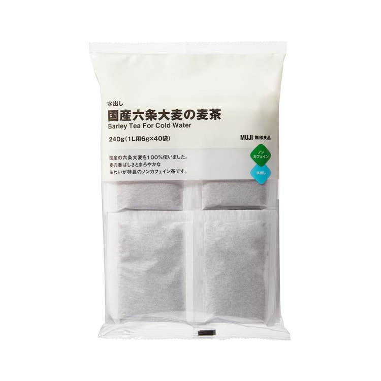【日本直邮】MUJI无印良品 六条大麦麦茶 240g(6g x 40袋)