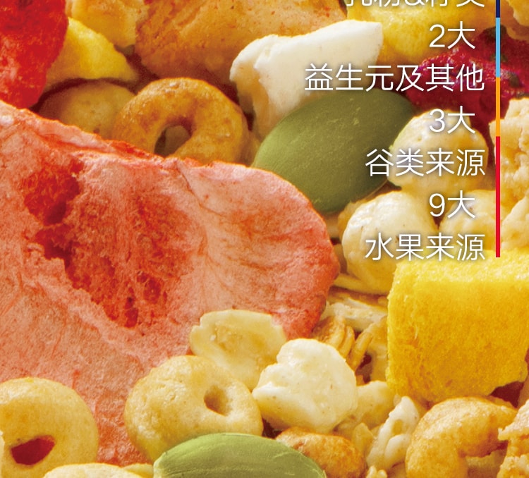 五穀磨房 吃個彩虹系列 大果粒高纖水果燕麥片 400g