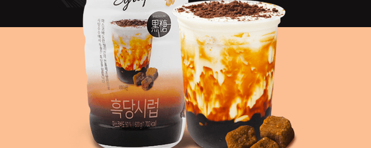 韩国NOK CHA WON 黑糖奶茶糖浆 600g