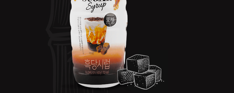 韩国NOK CHA WON 黑糖奶茶糖浆 600g