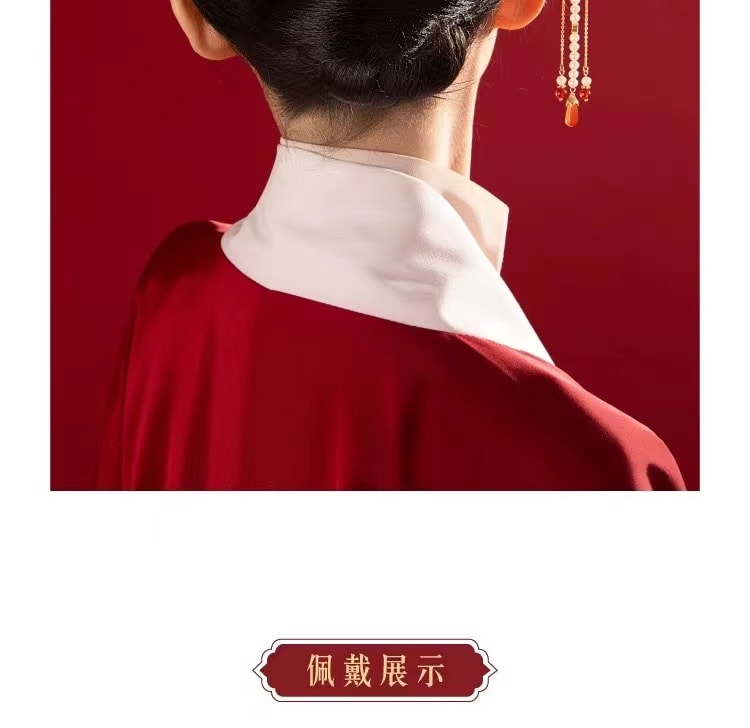 【中国直邮】故宫淘宝 有凤来仪凤凰发簪 高级感新中式发钗簪子盘发流苏步摇 1件丨*预计到达时间3-4周