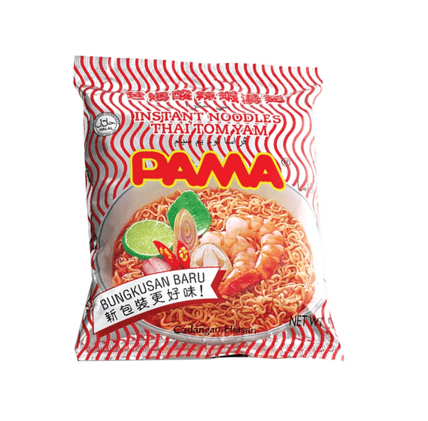 【马来西亚直邮】马来西亚 PAMA爸妈 泰国酸辣虾汤快熟面 55gx5包