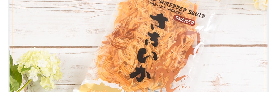 日本SHIRAKIKU讚岐屋 魷魚絲 煙燻 170g