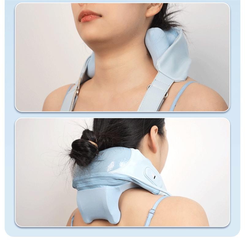 【中国直邮】 妙界 R8至尊肩颈按摩仪斜方肌肩膀颈椎按摩器 矫姿披肩甘泉蓝 1个装