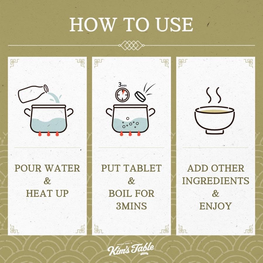 韓國 Kim's Table 我們家的名品高湯 鳀魚高湯錠 天然調味料 硬幣高湯 大號(4 克 X 50粒)