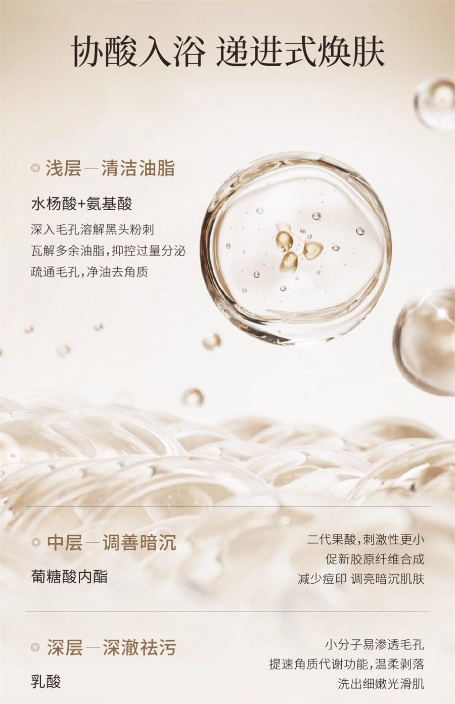 【中國直郵】 安野屋 果酸沐浴露香氛沐浴乳液清潔 黑檀木與雪松300g/瓶
