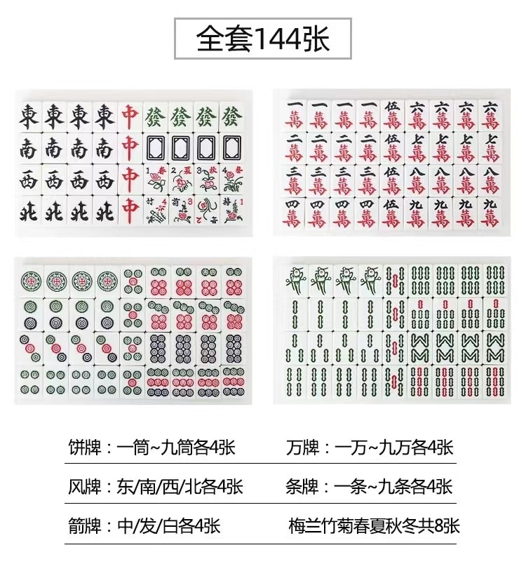 【中国直邮】FOXTAIL 星之卡比麻将 手搓麻将牌家用卡通 可爱 聚会 麻将礼盒套装1套丨*预计到达时间3-4周