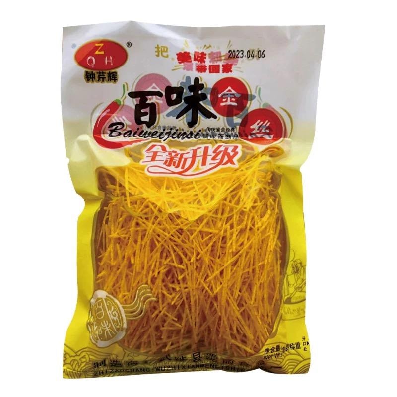 【中国直邮】 钟芹辉 百味金丝 辣条辣丝8090后怀旧小时候零食5毛小卖部儿时小吃休闲食品 18g*3包