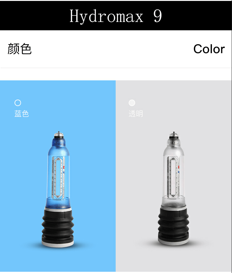 HYDROMAX 9 Water Penis Enlarger Pump Blue