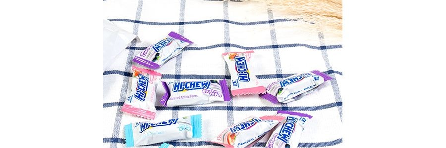 日本HI-CHEW 果汁軟糖 草莓藍莓優格口味 綜合袋 90g