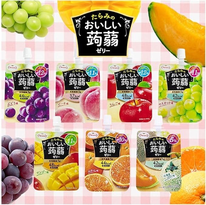 【日本直郵】日本TARAMI 多良見 吸吸果凍 低卡魔芋 青葡萄口味 150g