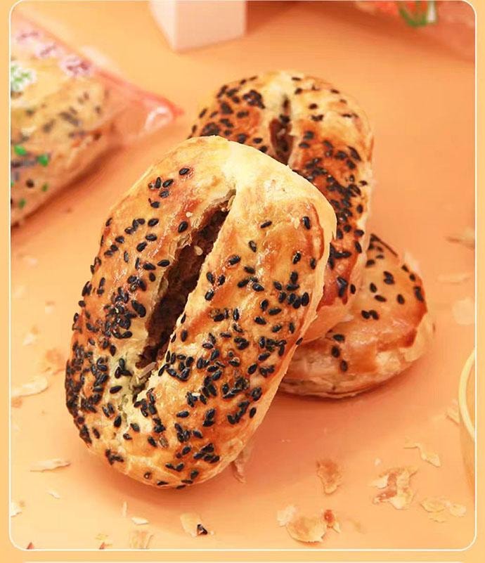 【中国直邮】 老香斋 袜底酥 上海老字号糕点 500g*1袋