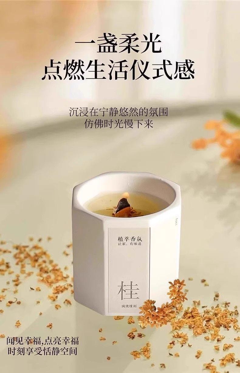  水月秦淮 【千年古城揚州梔子花+手工藝白瓷】室內香氛蠟燭梔子味 100g 臥室家用持久熏香室內小眾高級低溫禮物送女生禮品【一點就是滿滿初戀味】