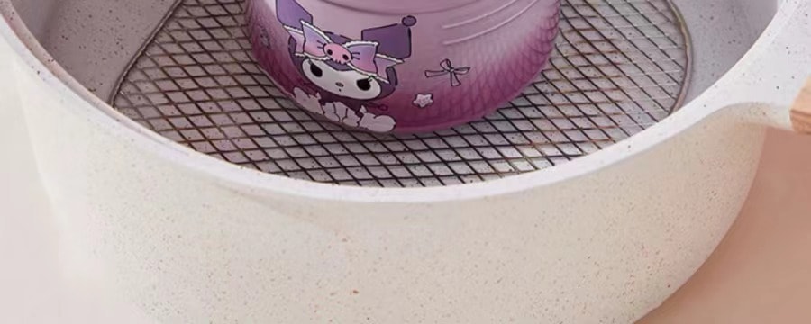【中国直邮】Marsica 三丽鸥带盖陶瓷炖盅婴儿专用 蒸鸡蛋燕窝瓦罐汤炖盅6英寸-库洛米 1件丨*预计到达时间3-4周