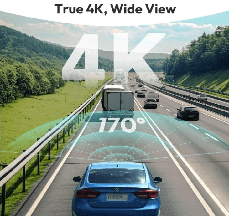  360雲智連 4K前後行車記錄器 170°超廣角鏡頭 夜視 24小時停車監控 贈送64GB SD卡