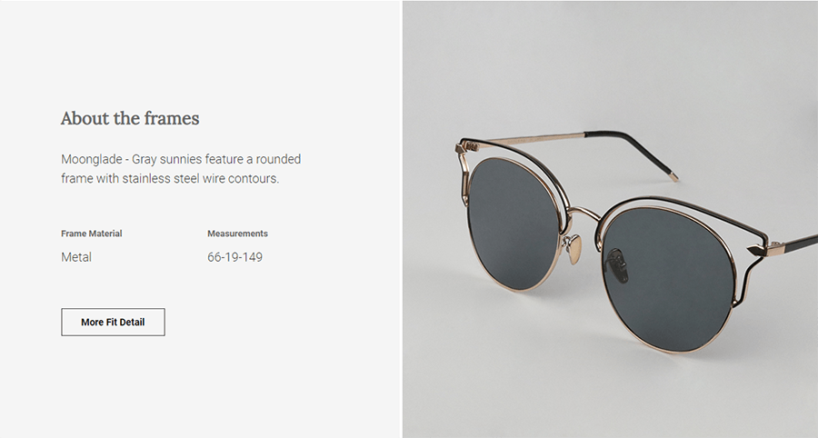Fashion UV Sunglasses: Moonglade - Gray (DL82033 C1)