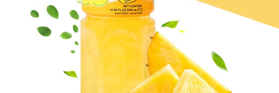 泰國MOGU MOGU 果汁椰果飲料 鳳梨口味 320ml【泰國經典品牌】