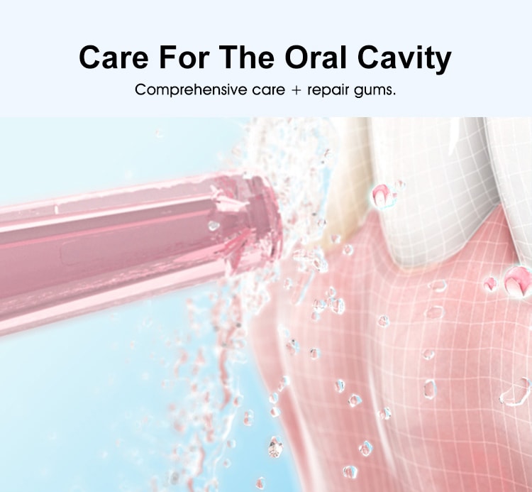 Water Flosser Teeth 4 Type Nozzle Cleaner Oral Irrigator Pink