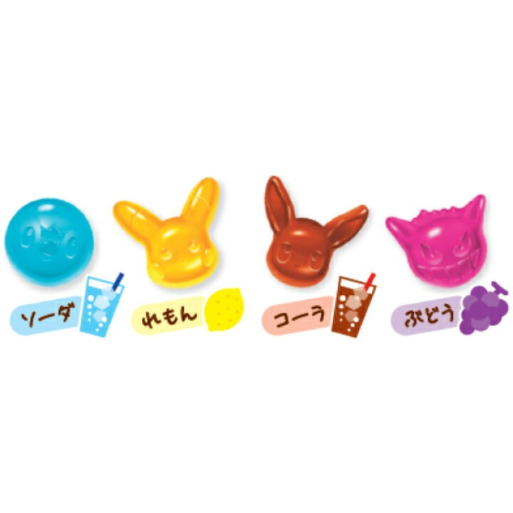 【日本直郵】樂天 Lotte 精靈寶可夢 4種口味混合水果軟糖 80g