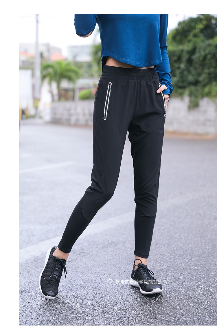 Sports Leisure Pants For Running Yoga Fitness/Black#/L