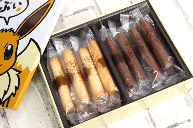 寶可夢 蛋捲餅乾 伊布 16支