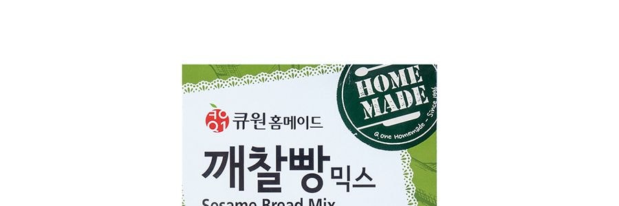 韓國QONE 黑芝麻麵包預拌粉 500g