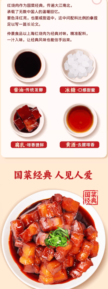  仲景 上海紅燒肉醬汁100g*2袋