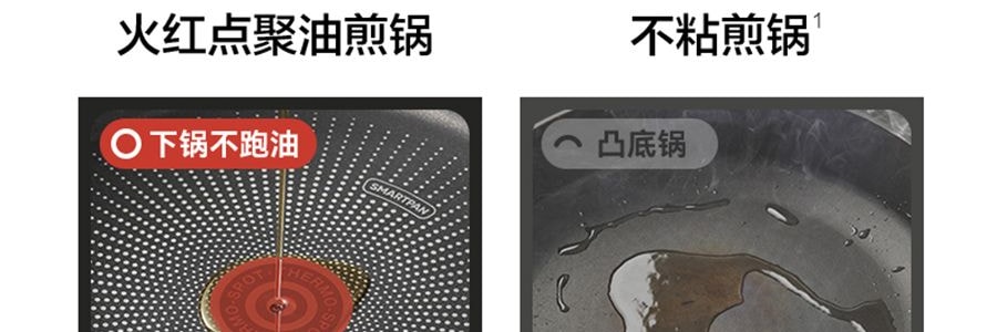 苏泊尔SUPOR 极光系列 火红点聚油煎锅炒锅 炒菜锅 26cm