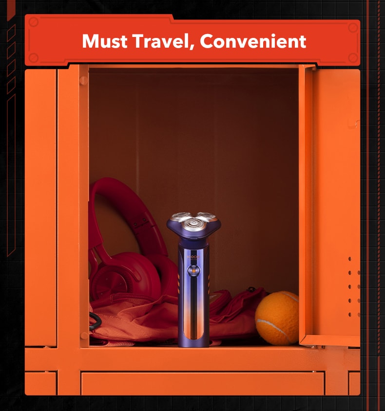 Smart Electric Shaver Purple Orange