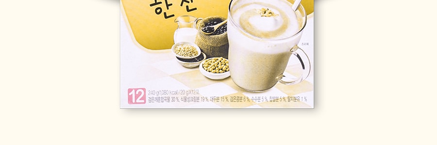 韩国DAMTUH丹特 烤谷物拿铁 随身包饮品 12包入 240g